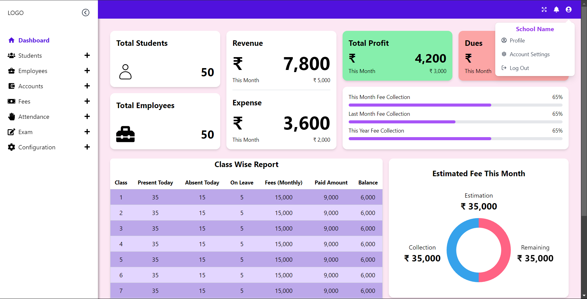 school management system